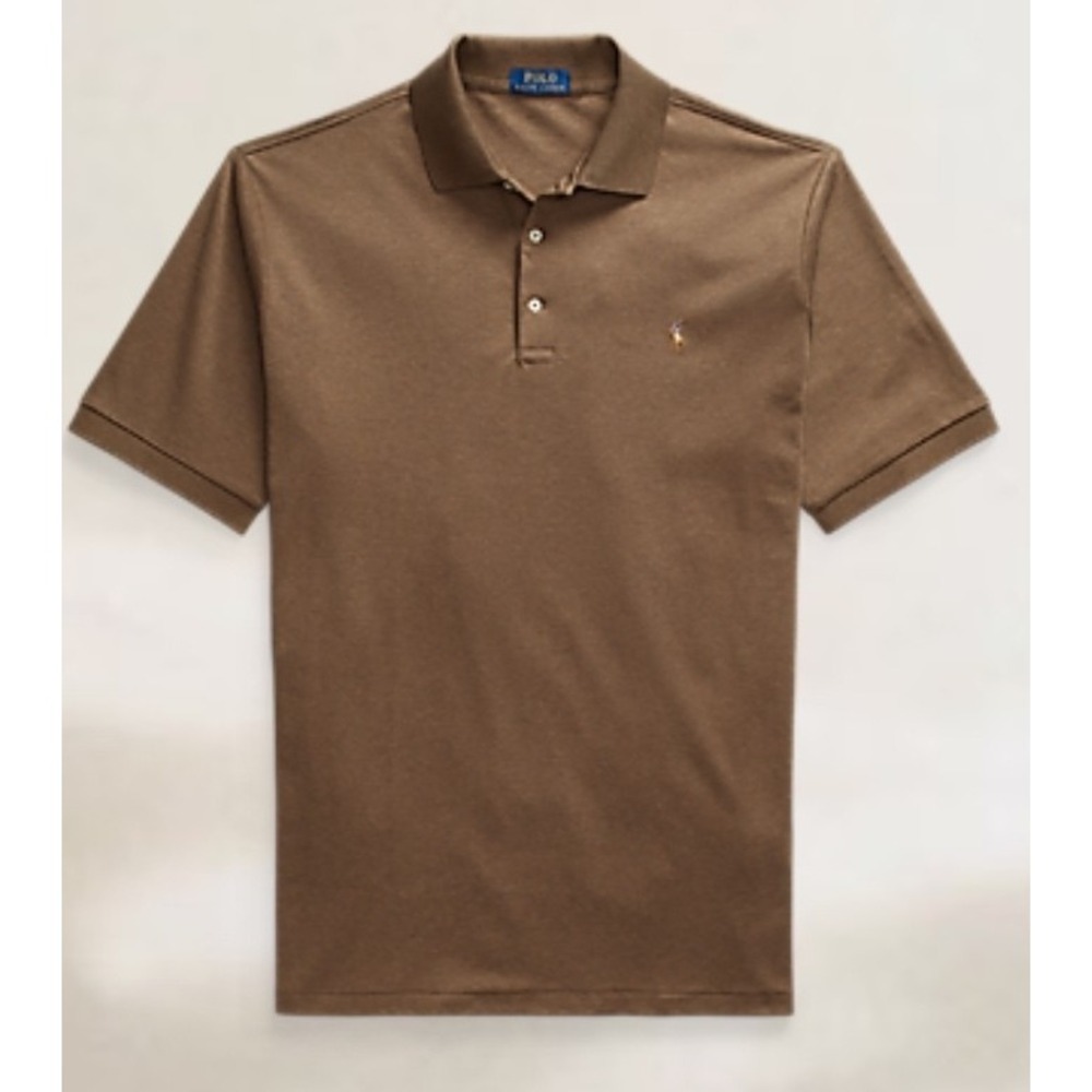 Polo Ralph Lauren 100% Cotton Brown Polo Shirt Men's Size Big & Tall 3XB NWT